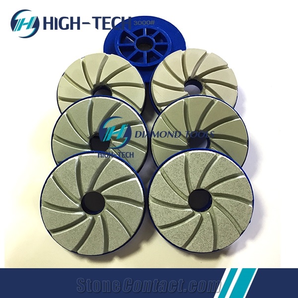 Snail Lock 5 Inch Diamond Edge Polishing Pad