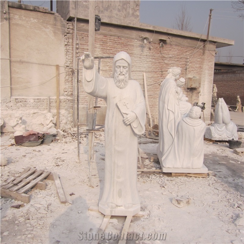 Buddha Priest God Statue Portrait Sculpture