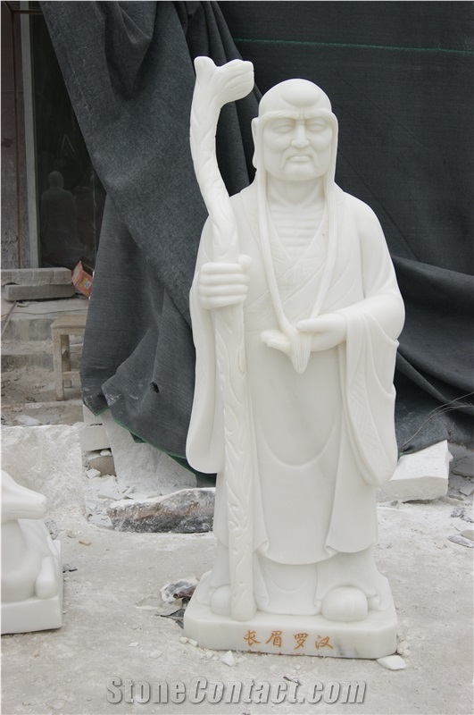 Buddha Priest God Statue Portrait Sculpture