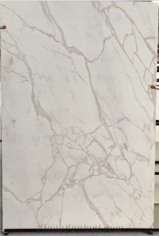 Calatata White Artificial Marble Stone Slabs