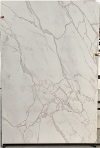 Calatata White Artificial Marble Stone Slabs