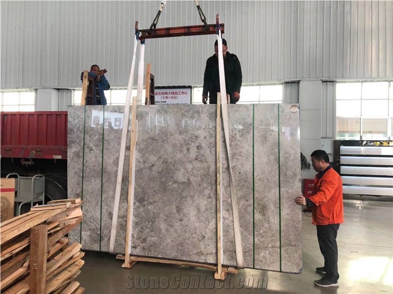 Dora Grey Cloud Marble Slabs/Tiles