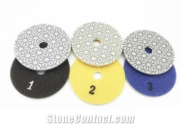 Dry Wet Granite Marble Quartz Polishing Pads 3Step