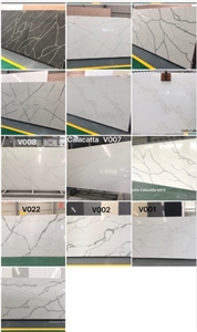 Engineered Calacatta Artificial Stone Quartz Slabs