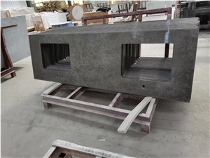 Solid Surface Grey Quartz Bathroom Vanity