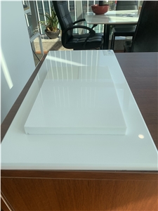 Super White Artificial Marble Engieer Stone Slabs