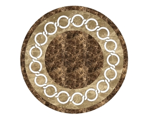Stone Floor Marble Medallion, Round Medallions