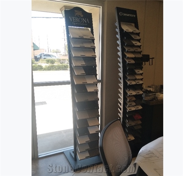 Customized Showroom Quartz Sample Display Stand