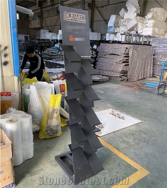 Quartz Marble Granite Stone Sample Tower Display