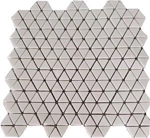 Triangle White Marble Mosaic Tiles