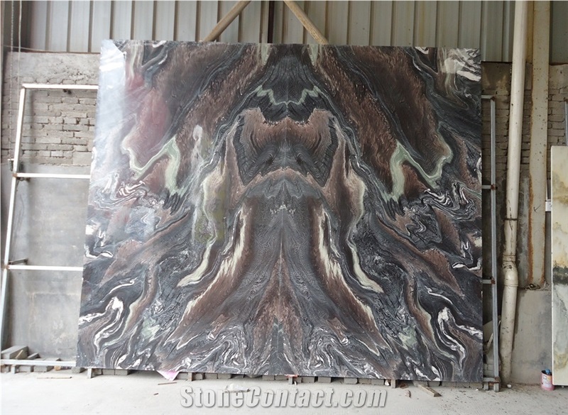 Kinawa Violet Rosso Luana Marble for Floor Wall