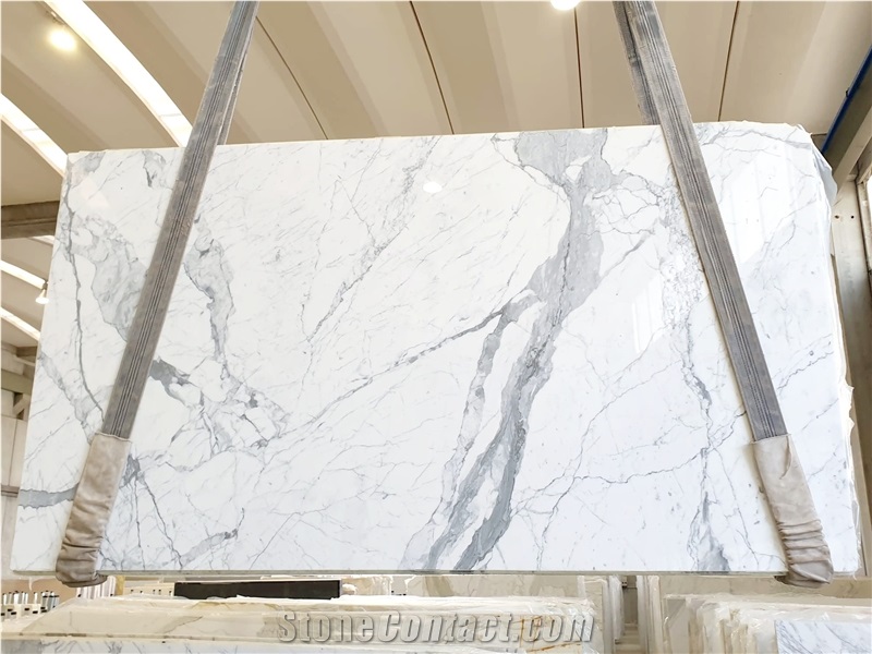 Bianco Statuario Marble Slabs, Italy Marble Slabs