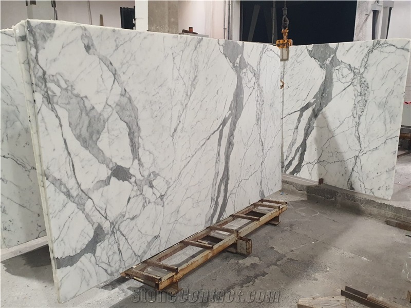 Bianco Statuario Marble Slabs, Italy Marble Slabs