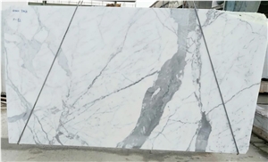 Bianco Statuario Marble Slabs, Italy Marble Slabs