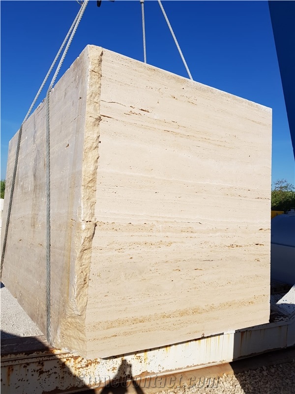 Travertino Classico Romano Italy Travertine Blocks