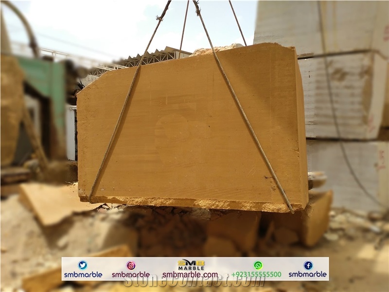Pakistani Yellow Sandstone Blocks