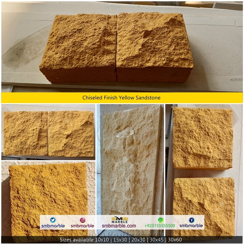 Pakistani Yellow Sandstone Blocks