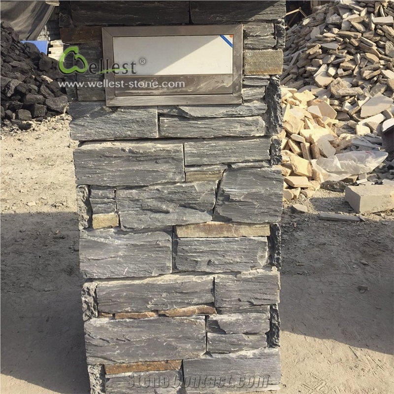 Multi Options Ledge Stone Gate Post