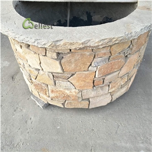 Multi Options Ledge Stone Gate Post