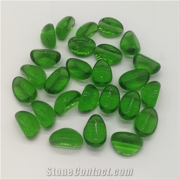 Decorative Glass Vase Porcelain Stone Beads