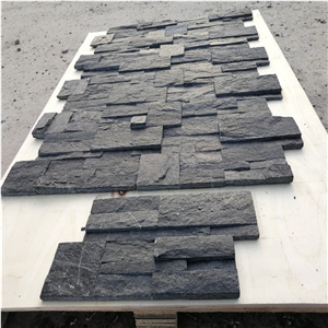Golden Slate Pannel Wall Stacked Slate Dec