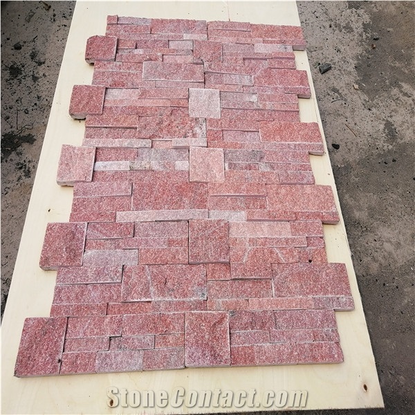 Golden Slate Pannel Wall Stacked Slate Dec