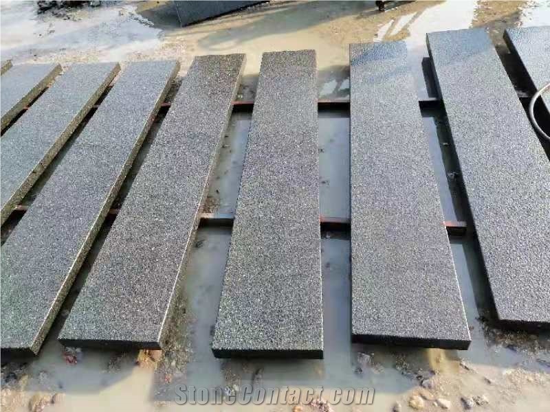 New Quarry Black Granite Pavers Tiles