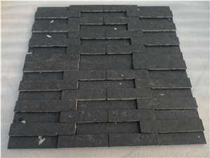 Waterfall Black Limestone Ledge Stone Panels Waterfall Black Limestone Ledge Stone Panels