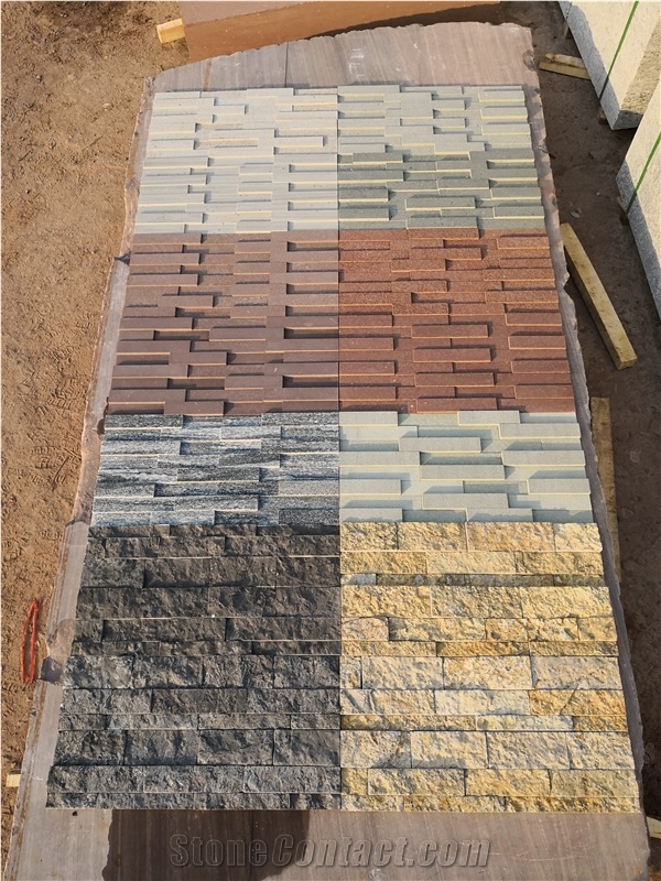 Waterfall Black Limestone Ledge Stone Panels