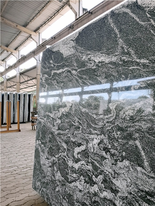 Twister Granite Slabs, Brazil Grey Granite