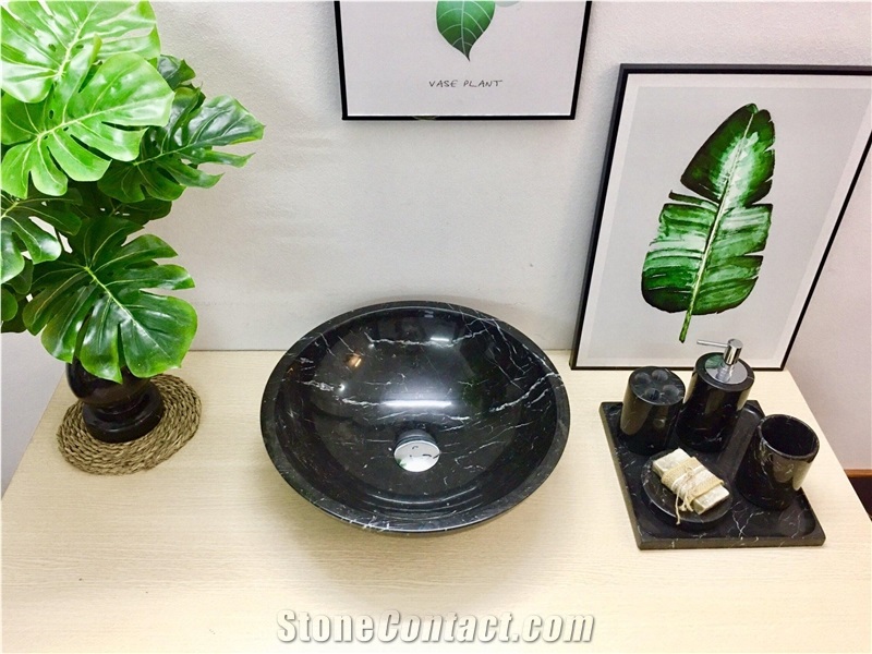 Round Lavabo - Vietnam Black Maquina