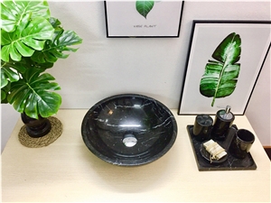 Round Lavabo - Vietnam Black Maquina