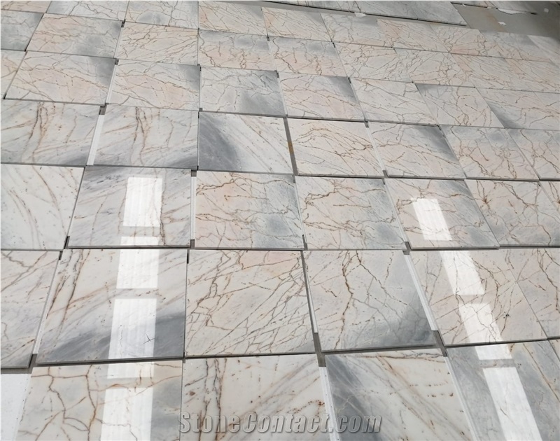 Blue Celeste Marble Tiles, Blue Solare Marble