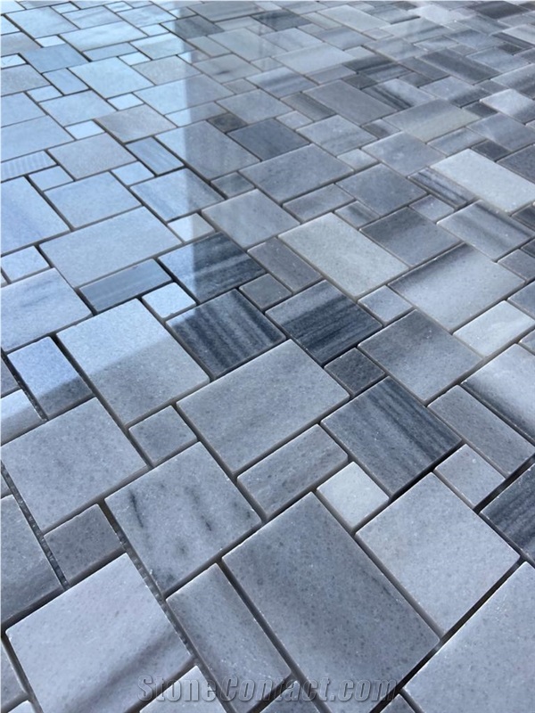 Miniversailles Pattern Equator Marble Polished Mosaic