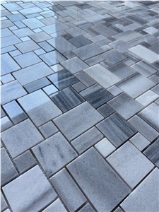 Miniversailles Pattern Equator Marble Polished Mosaic
