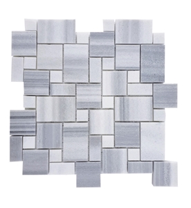 Miniversailles Pattern Equator Marble Polished Mosaic
