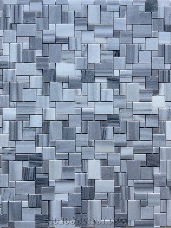 Miniversailles Pattern Equator Marble Polished Mosaic