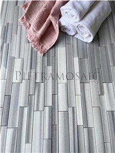 Random Equator Marble Polished Mosaic