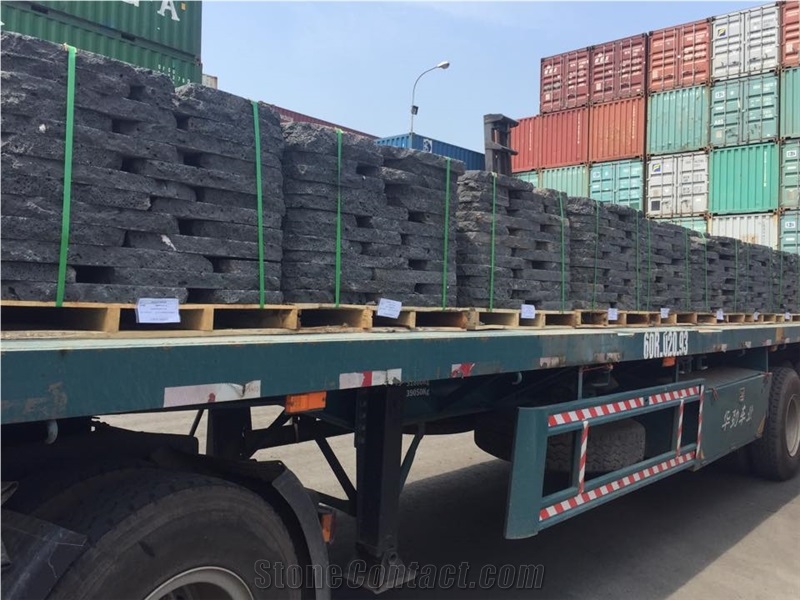 Basalt Lava Irregular Step Stone 50t