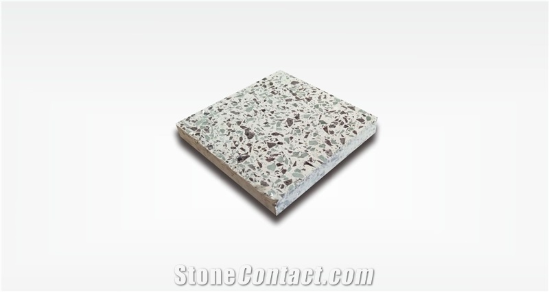 White Polar Terrazzo Tile Indonesia Floor Tile