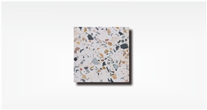 White Pop Terrazzo Tile Indonesia Floor Tile