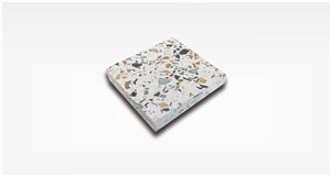 White Pop Terrazzo Tile Indonesia Floor Tile