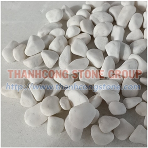 Vietnam Milky White Marble - Ivory White Pebble Stone Vietnam Milky White Marble - Ivory White Pebble Stone