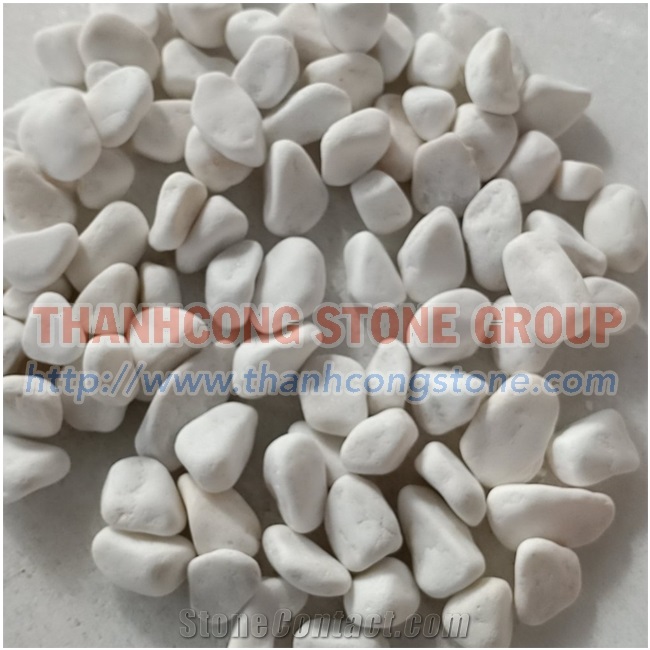 Vietnam Milky White Marble - Ivory White Pebble Stone