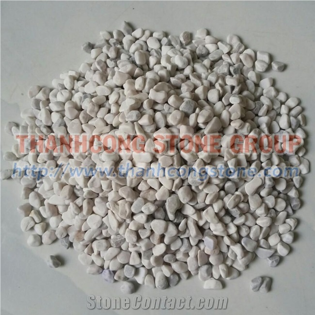 Vietnam Milky White Marble - Ivory White Pebble Stone