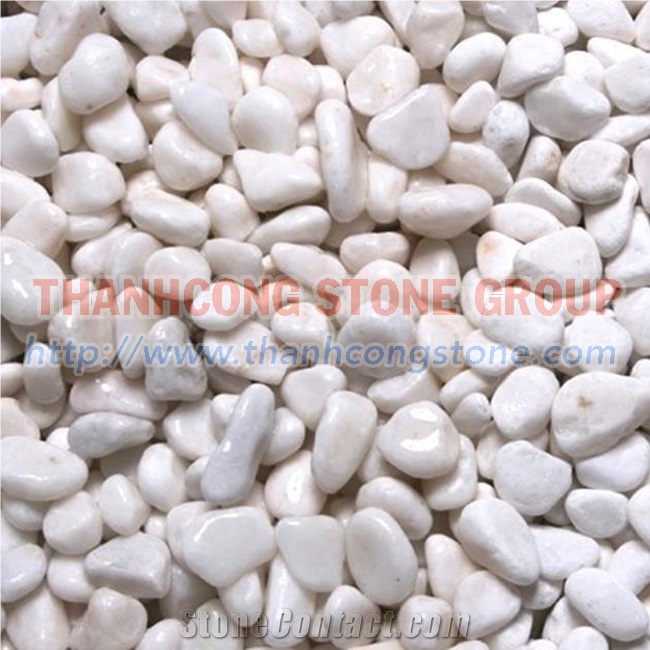 Vietnam Milky White Marble - Ivory White Pebble Stone