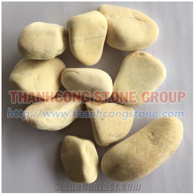 Yellow Jasper Vietnam Yellow Marble Pebble Stone