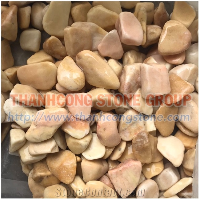 Yellow Jasper Vietnam Yellow Marble Pebble Stone