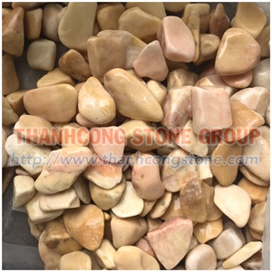 Yellow Jasper Vietnam Yellow Marble Pebble Stone
