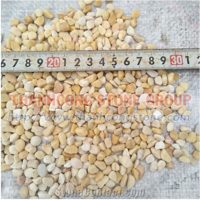 Yellow Jasper Vietnam Yellow Marble Pebble Stone